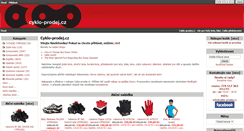 Desktop Screenshot of cyklo-prodej.cz